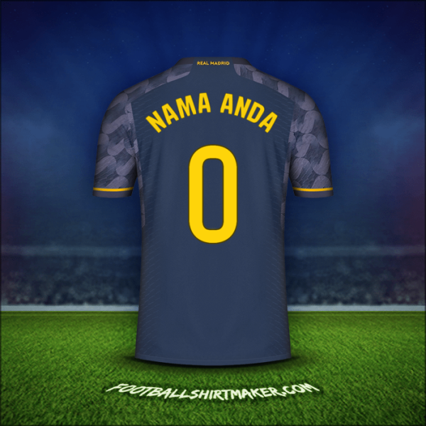 Jersey Real Madrid CF 2023/2024 Alternatif -  nama anda - 0