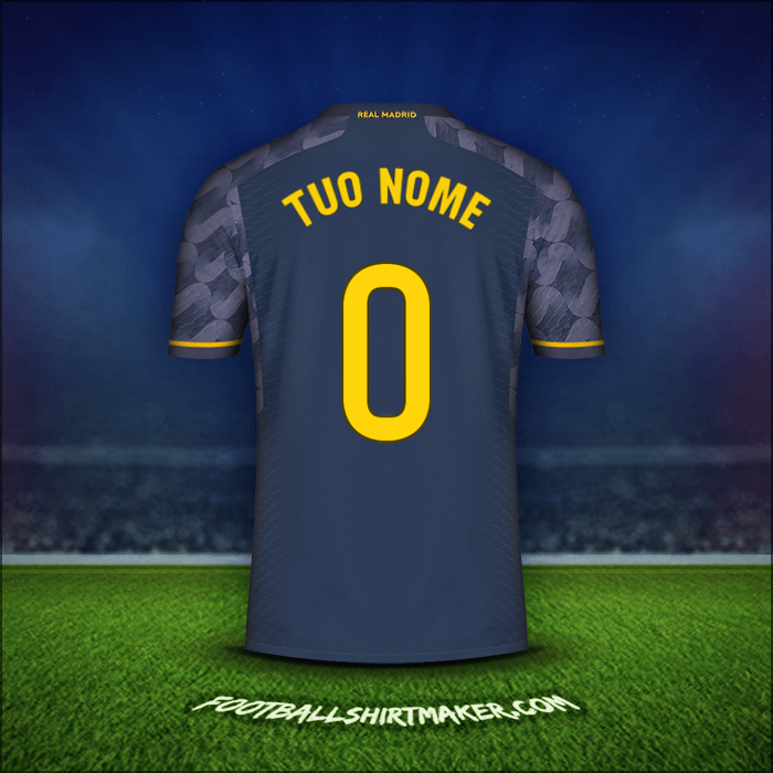 Maglia Real Madrid CF 2023/2024 Seconda -  tuo nome - 0