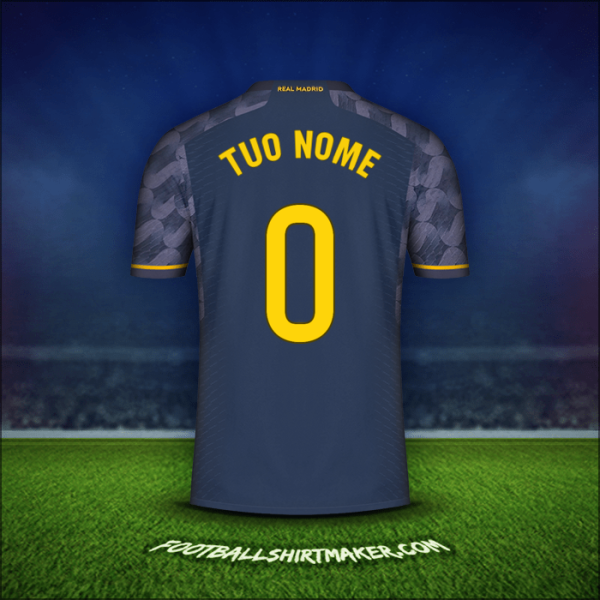 Maglia Real Madrid CF 2023/2024 Seconda -  tuo nome - 0