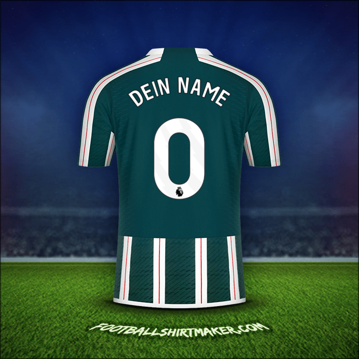 Trikot Manchester United 2023/2024 Auswärts -  dein name - 0