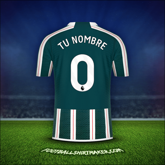 Camiseta Manchester United 2023/2024 Visita -  tu nombre - 0