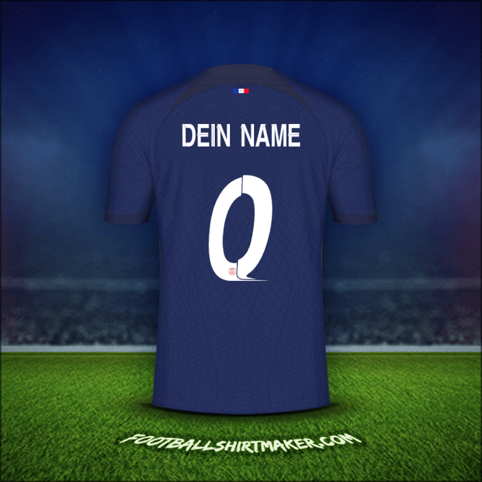 Trikot Paris Saint Germain Cup 2023/2024 -  dein name - 0