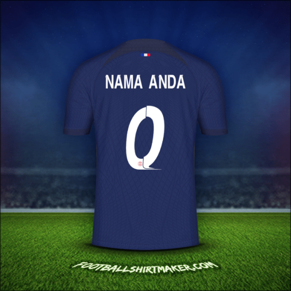 Jersey Paris Saint Germain Cup 2023/2024 -  nama anda - 0