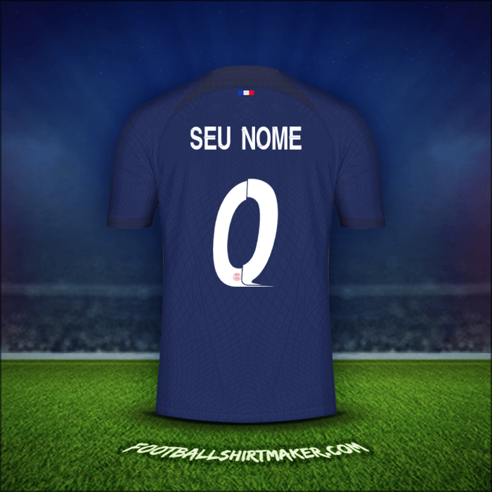 Camisa Paris Saint Germain Cup 2023/2024 -  seu nome - 0
