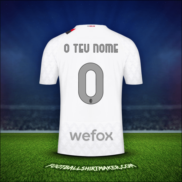 Camisola AC Milan 2023/2024 Alternativa -  o teu nome - 0