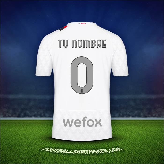 Jersey AC Milan 2023/2024 Visita -  tu nombre - 0