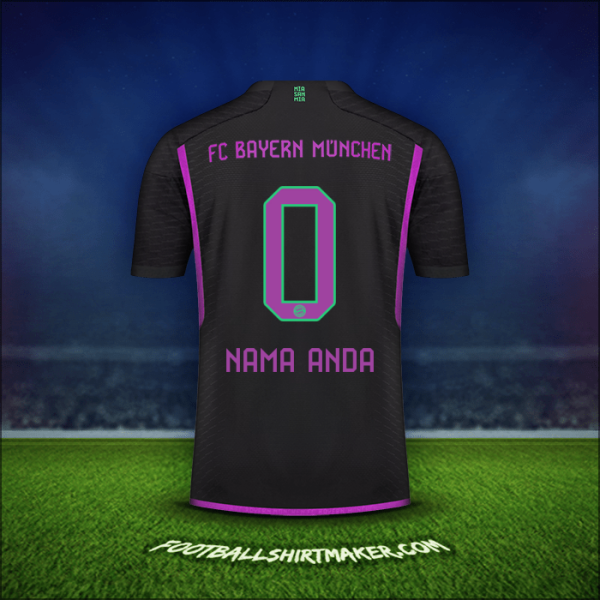 Jersey FC Bayern Munchen 2023/2024 Alternatif -  nama anda - 0