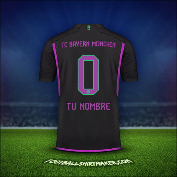 Jersey FC Bayern Munchen 2023/2024 Visita -  tu nombre - 0