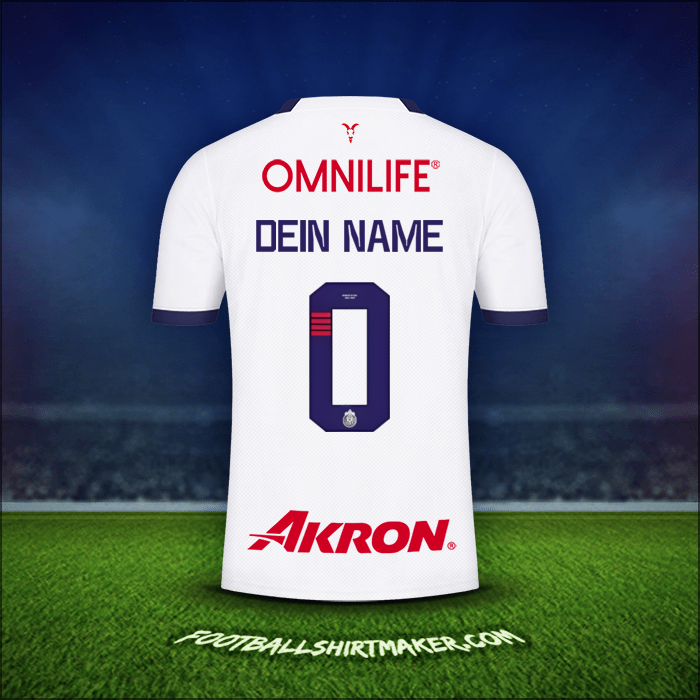 Trikot Guadalajara 2023/2024 Auswärts -  dein name - 0