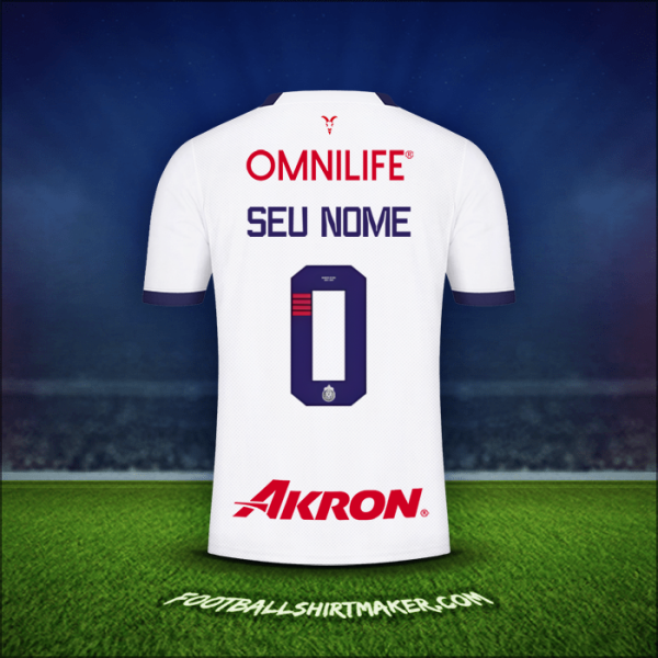 Camisa Guadalajara 2023/2024 Alternativa -  seu nome - 0