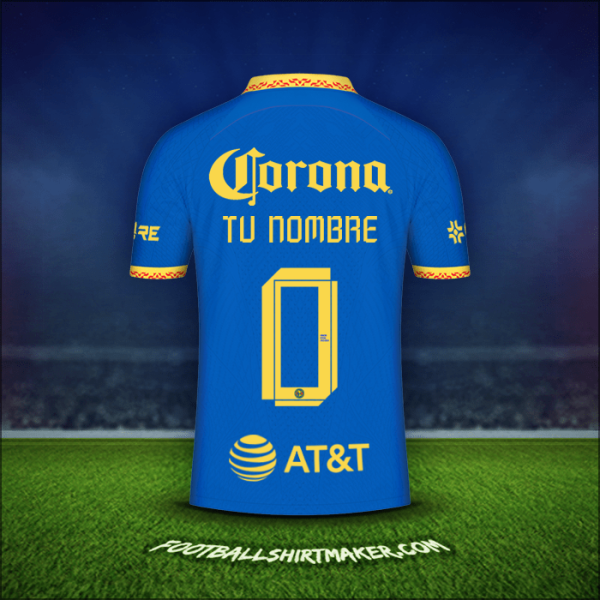 Camiseta Club America 2023/2024 Visita -  tu nombre - 0