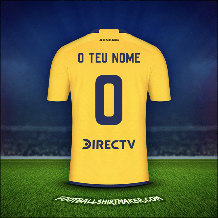 Camisola Boca Juniors 2023/2024 Alternativa -  o teu nome - 0