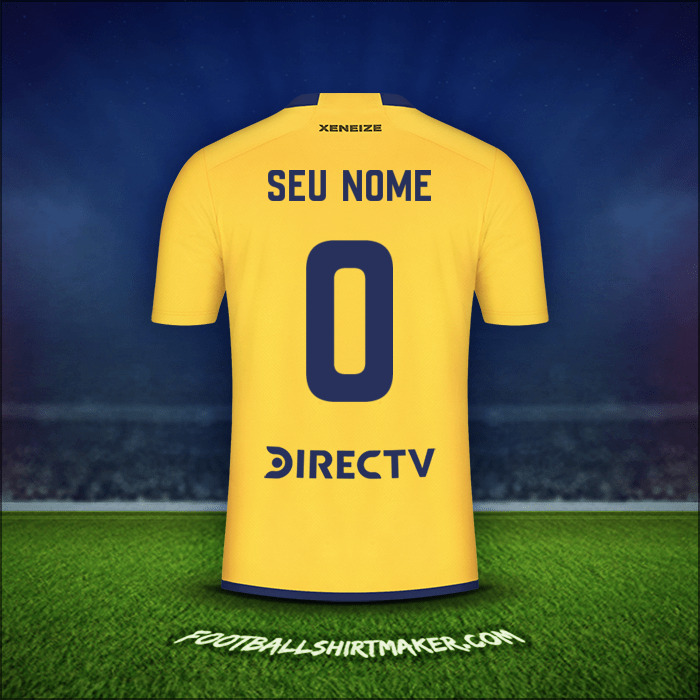 Camisa Boca Juniors 2023/2024 Alternativa -  seu nome - 0
