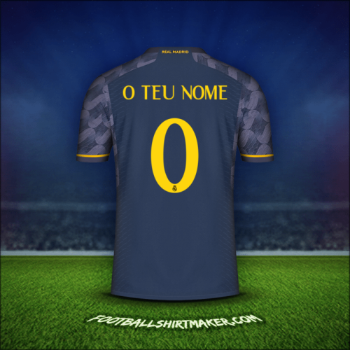 Camisola Real Madrid CF Cup 2023/2024 Alternativa -  o teu nome - 0