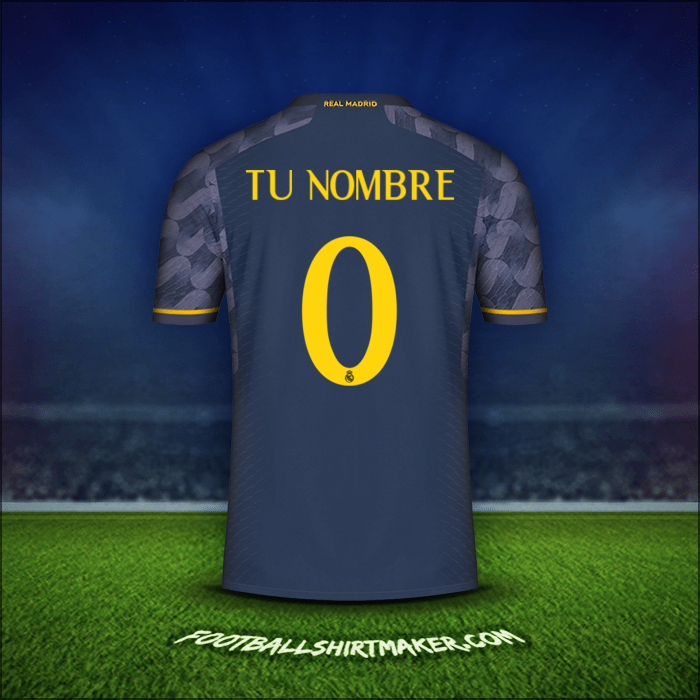 Jersey Real Madrid CF Cup 2023/2024 Visita -  tu nombre - 0