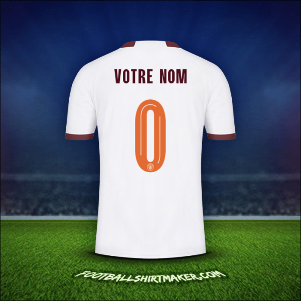 Maillot Manchester City Cup 2023/2024 Extérieur -  votre nom - 0