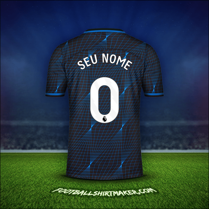 Camisa Chelsea 2023/2024 Alternativa -  seu nome - 0