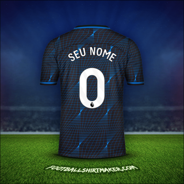 Camisa Chelsea 2023/2024 Alternativa -  seu nome - 0