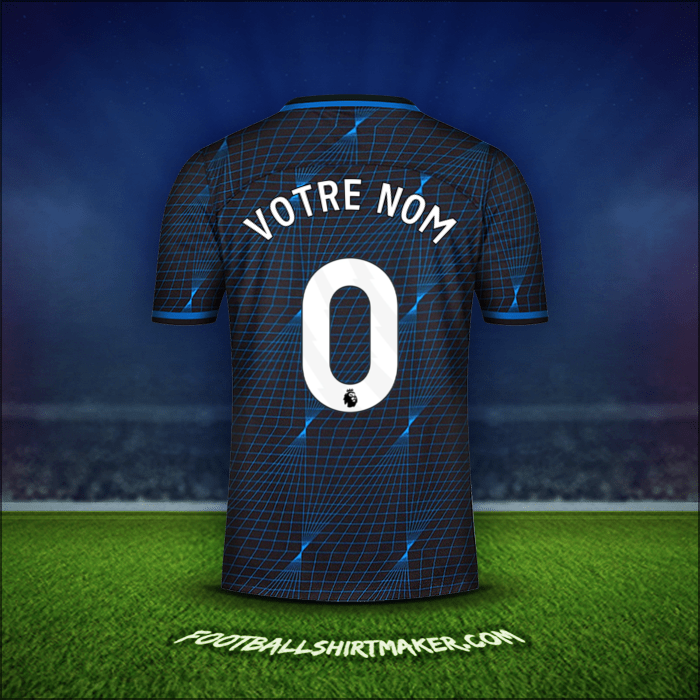 Maillot Chelsea 2023/2024 Extérieur -  votre nom - 0