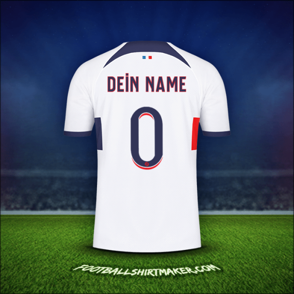 Trikot Paris Saint Germain 2023/2024 Auswärts -  dein name - 0