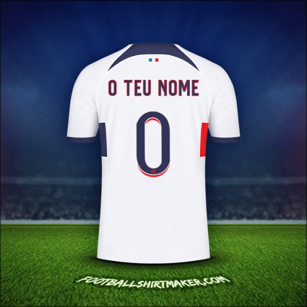 Camisola Paris Saint Germain 2023/2024 Alternativa -  o teu nome - 0