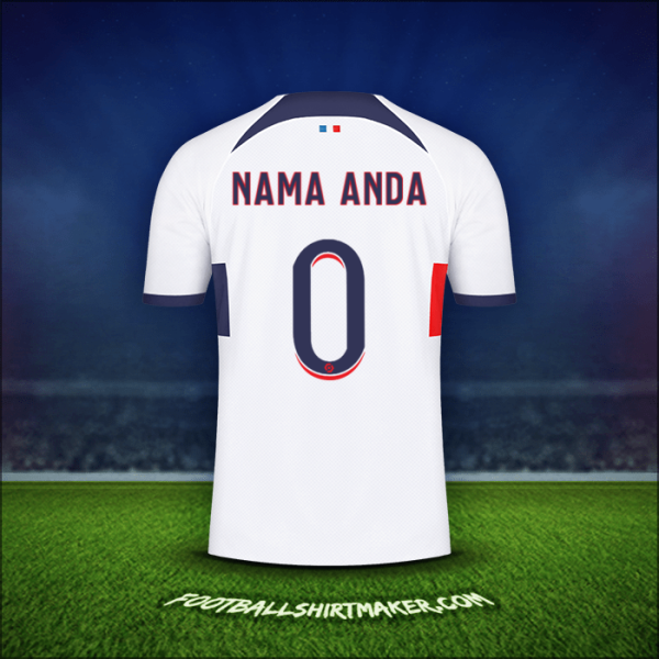 Jersey Paris Saint Germain 2023/2024 Alternatif -  nama anda - 0