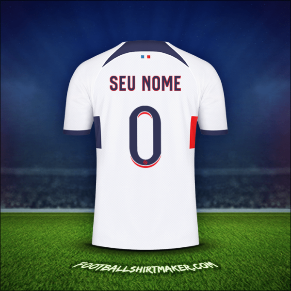Camisa Paris Saint Germain 2023/2024 Alternativa -  seu nome - 0