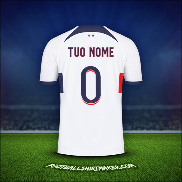 Maglia Paris Saint Germain 2023/2024 Seconda -  tuo nome - 0
