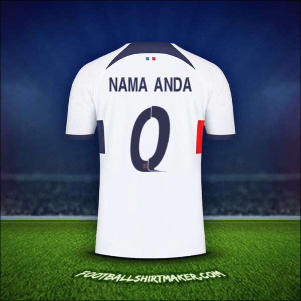 Jersey Paris Saint Germain Cup 2023/2024 Alternatif -  nama anda - 0