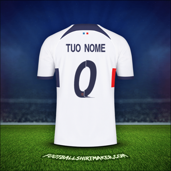 Maglia Paris Saint Germain Cup 2023/2024 Seconda -  tuo nome - 0