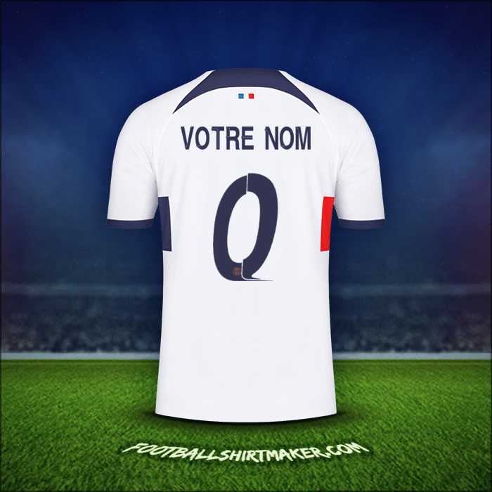 Maillot Paris Saint Germain Cup 2023/2024 Extérieur -  votre nom - 0