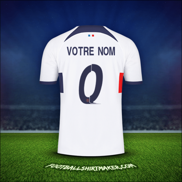 Maillot Paris Saint Germain Cup 2023/2024 Extérieur -  votre nom - 0