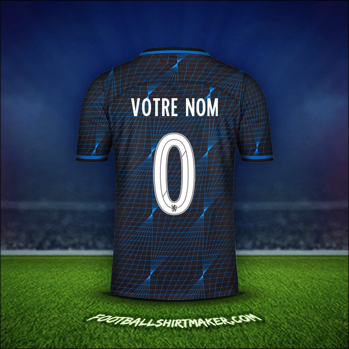Maillot Chelsea Cup 2023/2024 Extérieur -  votre nom - 0