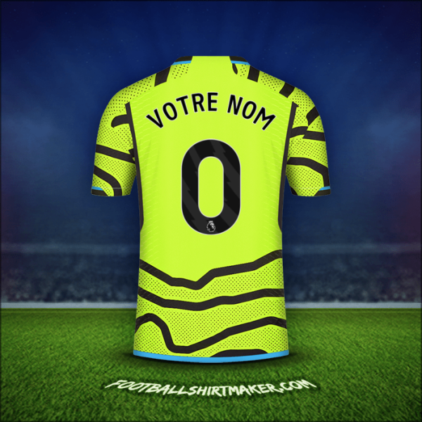 Maillot Arsenal 2023/2024 Extérieur -  votre nom - 0