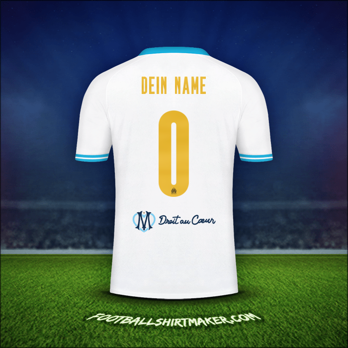Trikot Olympique de Marseille Cup 2023/2024 -  dein name - 0