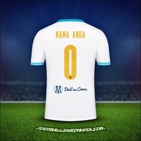 Jersey Olympique de Marseille Cup 2023/2024 -  nama anda - 0