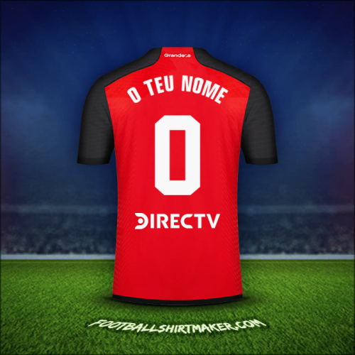 Camisola River Plate 2023/2024 Alternativa -  o teu nome - 0