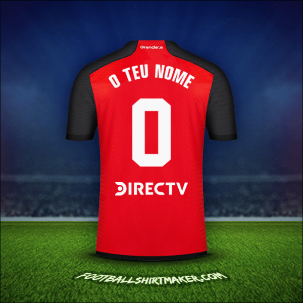 Camisola River Plate 2023/2024 Alternativa -  o teu nome - 0