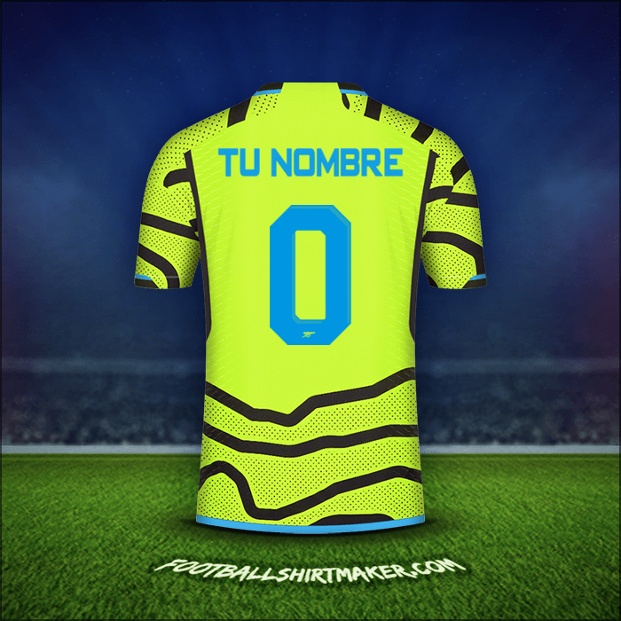 Jersey Arsenal Cup 2023/2024 Visita -  tu nombre - 0
