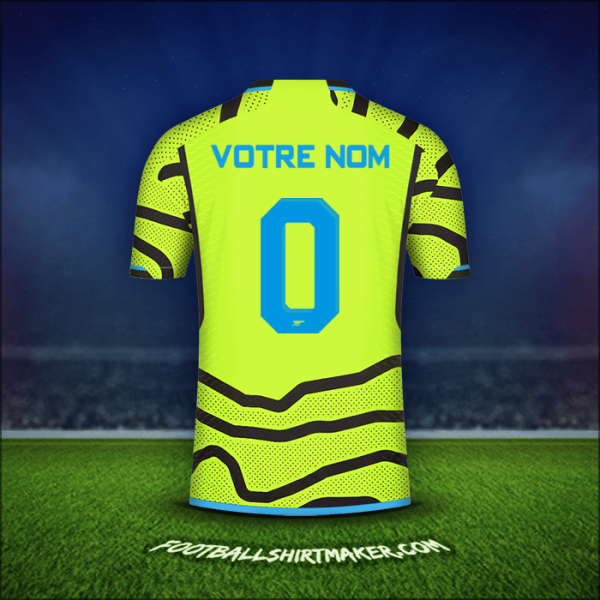 Maillot Arsenal Cup 2023/2024 Extérieur -  votre nom - 0