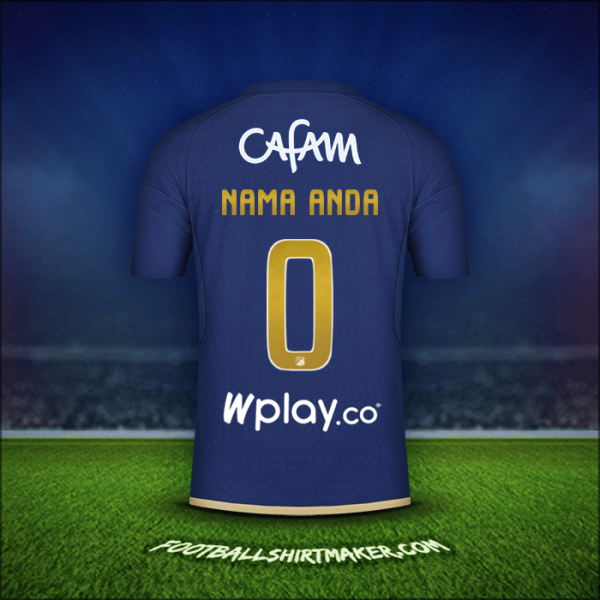 Jersey Millonarios FC 2024 -  nama anda - 0