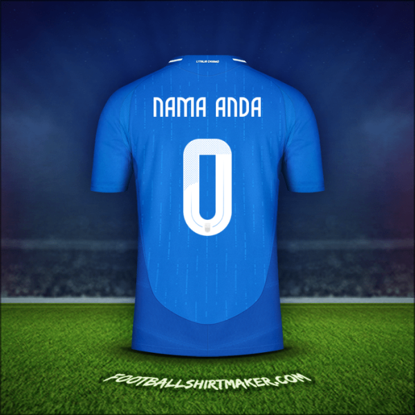 Jersey Italia 2024 -  nama anda - 0