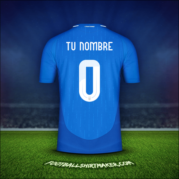 Camiseta Italia 2024 -  tu nombre - 0