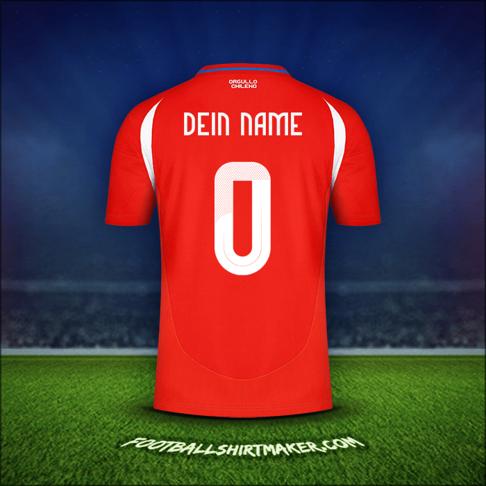 Trikot Chile 2024 -  dein name - 0
