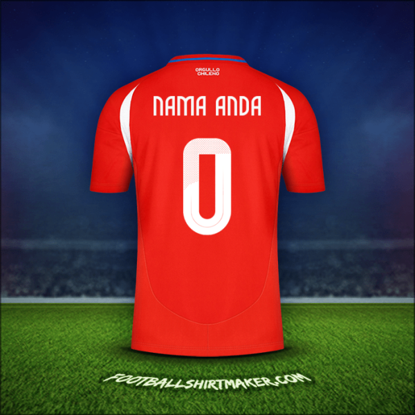 Jersey Cile 2024 -  nama anda - 0