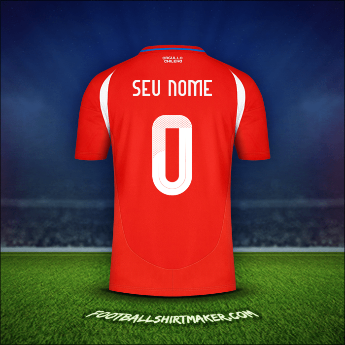 Camisa Chile 2024 -  seu nome - 0