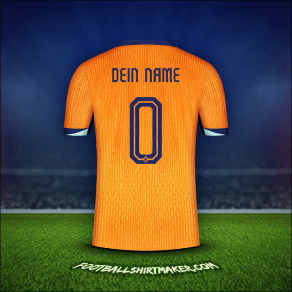 Trikot Niederlande 2024 -  dein name - 0