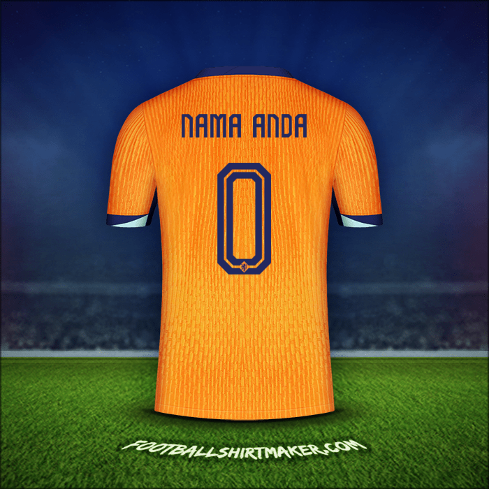 Jersey Belanda 2024 -  nama anda - 0
