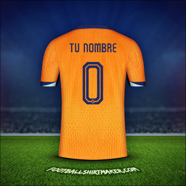 Camiseta Paises Bajos 2024 -  tu nombre - 0