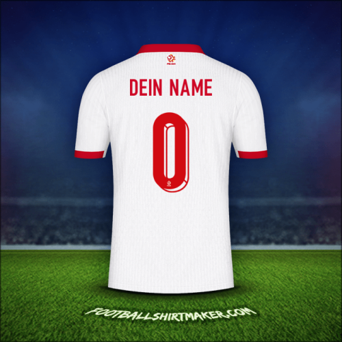 Trikot Polen 2024 -  dein name - 0